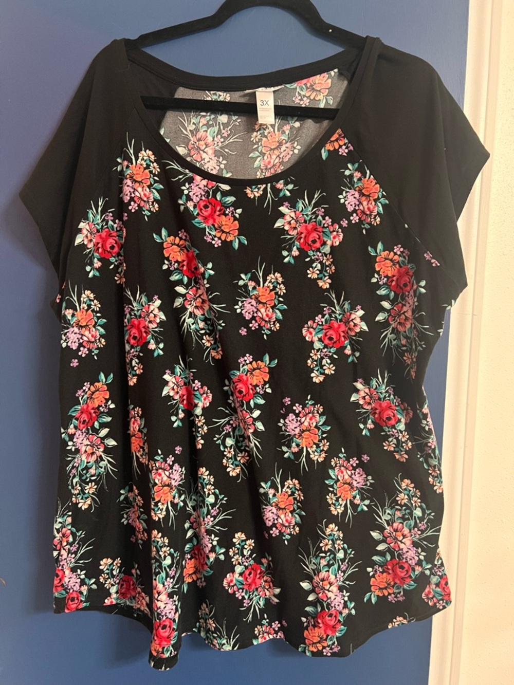 3X Women  Floral Print Top